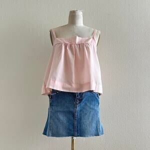 handmade light pink cotton tank top